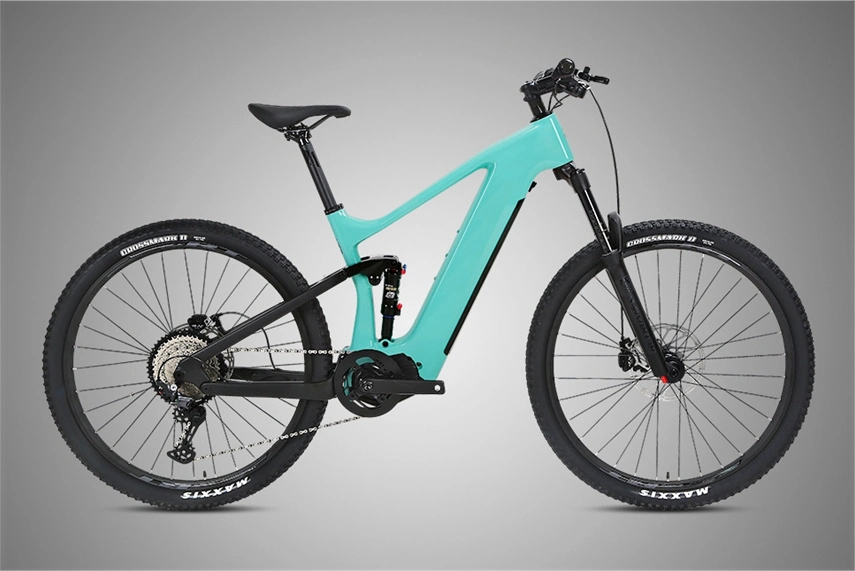 Carbon Fiber MID Drive Rockshox Full Suspension Emtb Electric Mountain Bike