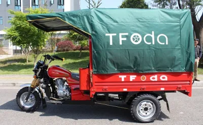 150cc Water Roof Motorcycle Tricycle Cargo Auto Rickshaw Gasoline 3