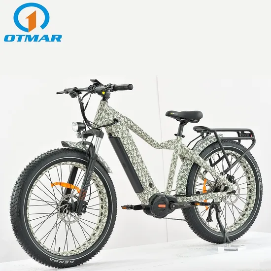Fat Bike 26inch MID Drive Camo off Road Electric Mountain Bike 