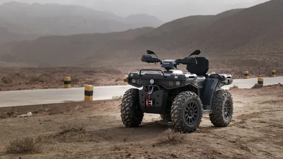 Bstabo 2024 New Two Seat 2WD/4WD 12kw 4 Wheel Electric ATV Quad All Terrain Vehicle with 70ah Battery 